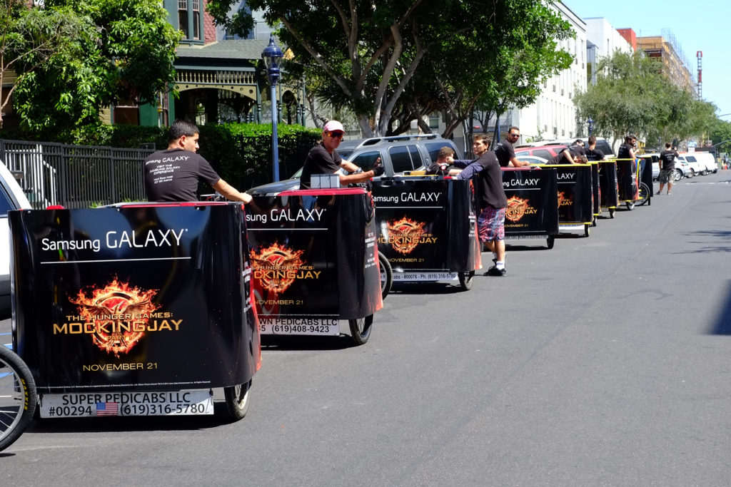 San Diego pedicab advertising