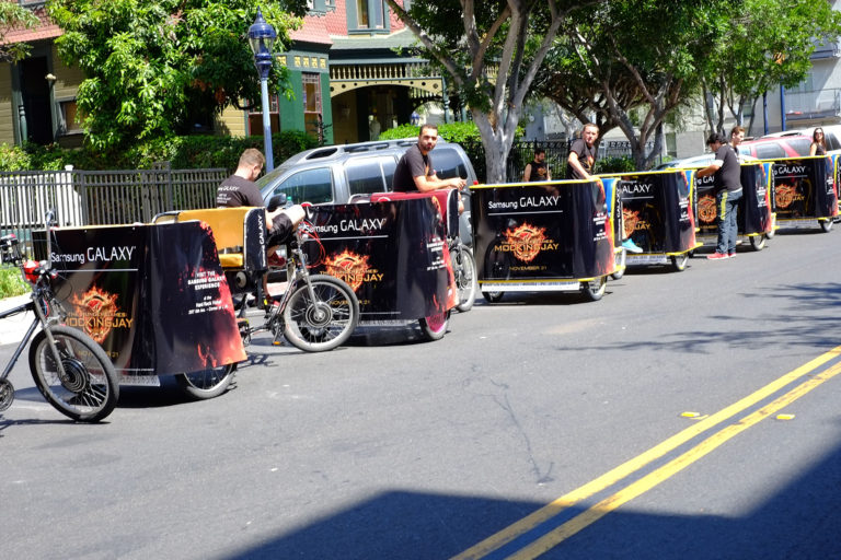 Samsung Galaxy San Diego pedicab advertising