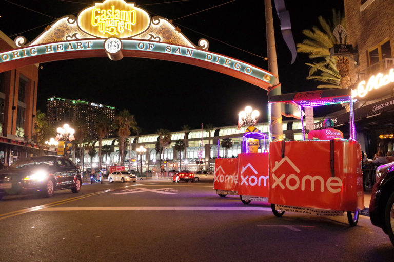 Convention Center San Diego pedicab advertising